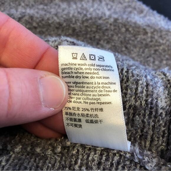 Barefoot Dreams CozyChic Lite gray open front long cardigan size Medium - Picture 10 of 15